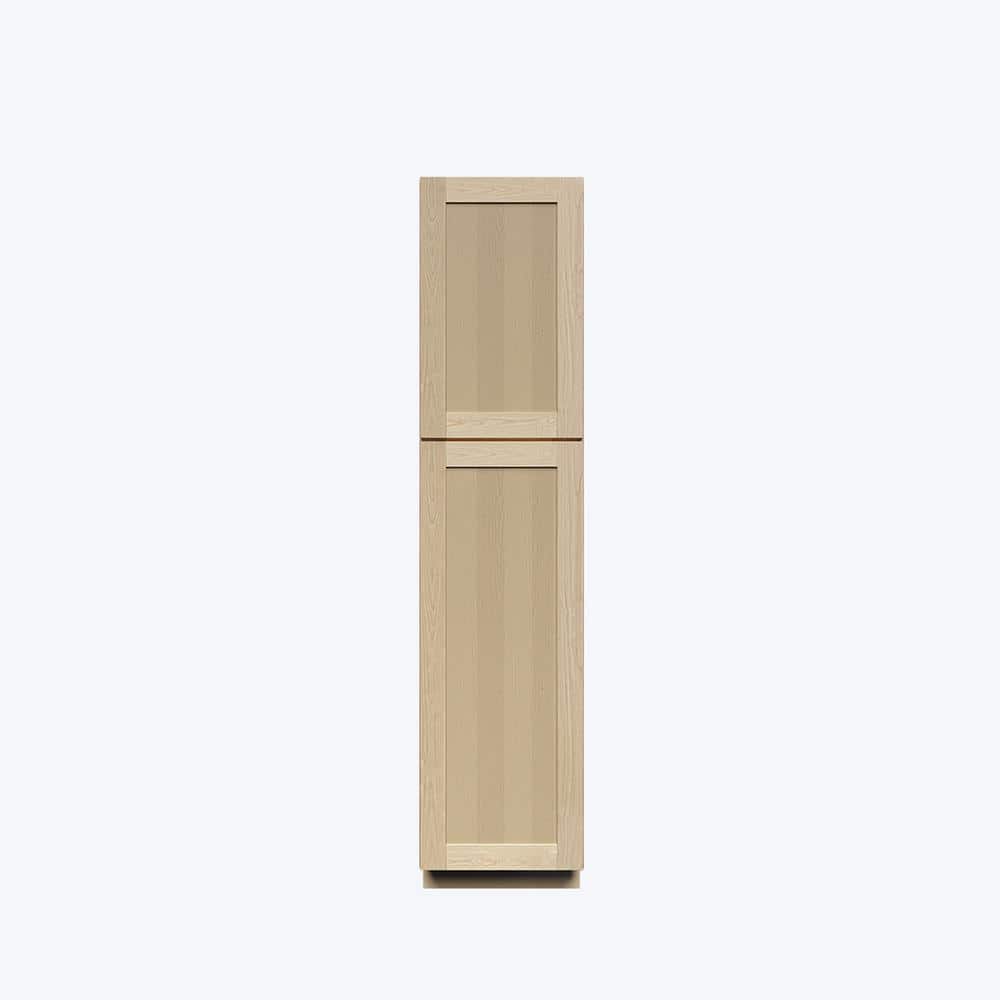 Lancaster Shaker Assembled 18 in. x 84 in. x 27 in. Pantry Cabinet with 2 Doors in Natural Wood price history on PriceWatchPro