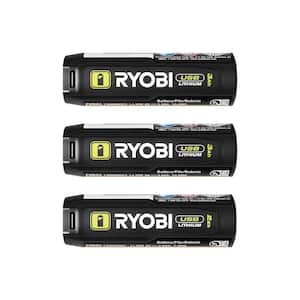 RYOBI USB Lithium 2.0 Ah Lithium Rechargeable Battery (2-Pack) FVB02-2 ...