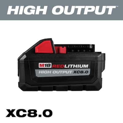 M18 18-Volt Lithium-Ion HIGH OUTPUT XC 8.0 Ah Battery