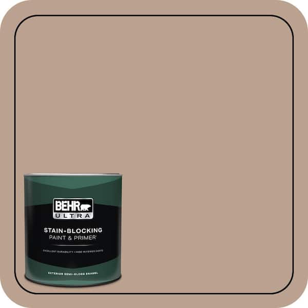 BEHR ULTRA 1 qt. #T15-17 Mocha Foam Semi-Gloss Enamel Exterior Paint & Primer