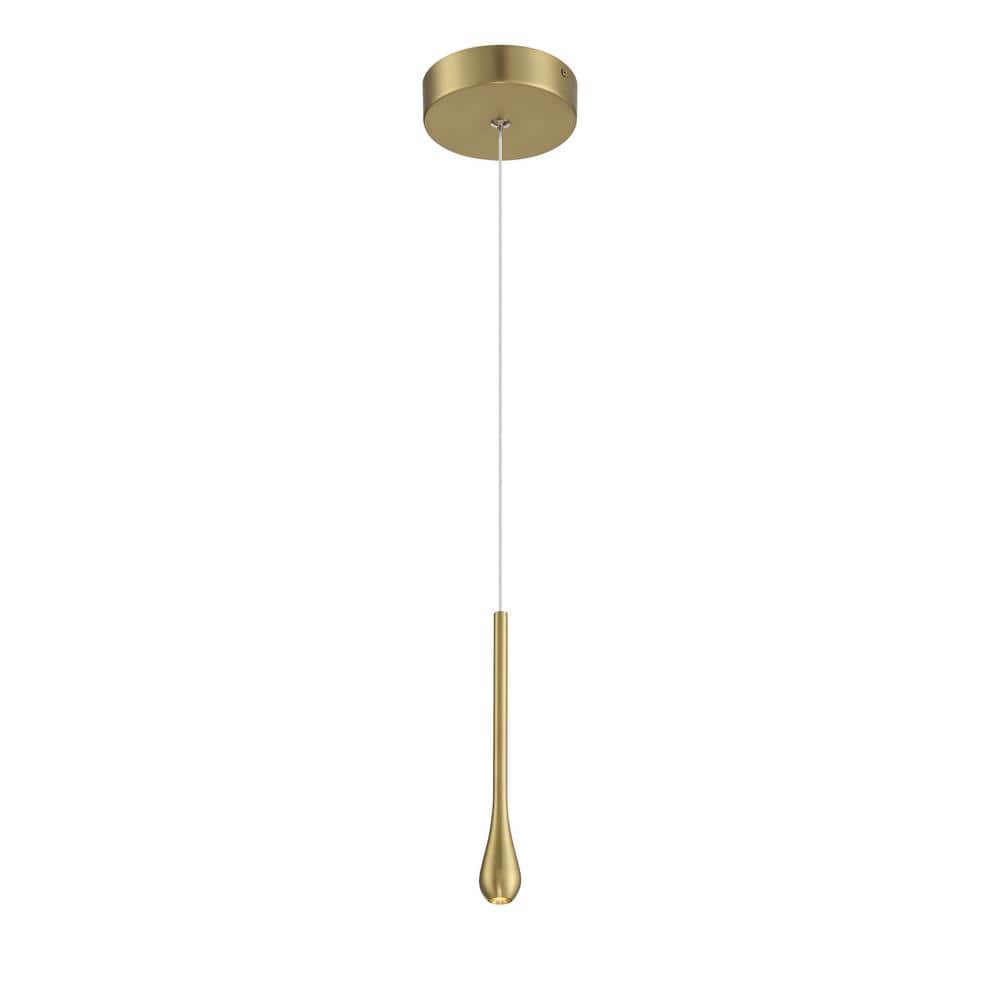 Pingo 4-Watt 1-Light Soft Brass Statement Integrated LED Mini Pendant Light price history on PriceWatchPro