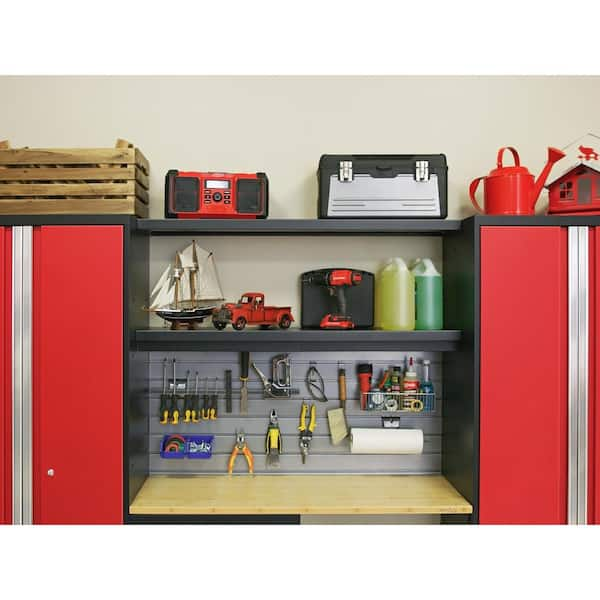 NewAge Products 6-Cabinets Steel Garage Storage System in Charcoal