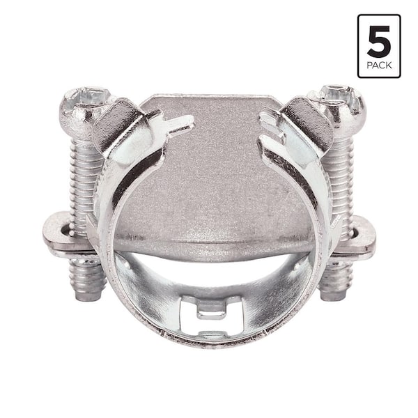 Commercial Electric 3/8 in. Speed-Snap Non-Metallic Snap-In Clamp Connector (5-Pack)