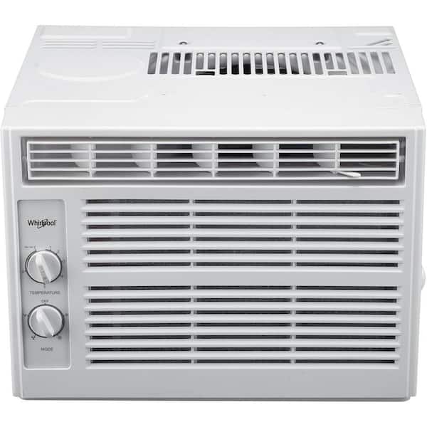 Whirlpool 5,000 BTU 115V Window Air Conditioner Cools 150 Sq. Ft. with Dehumidifier in White