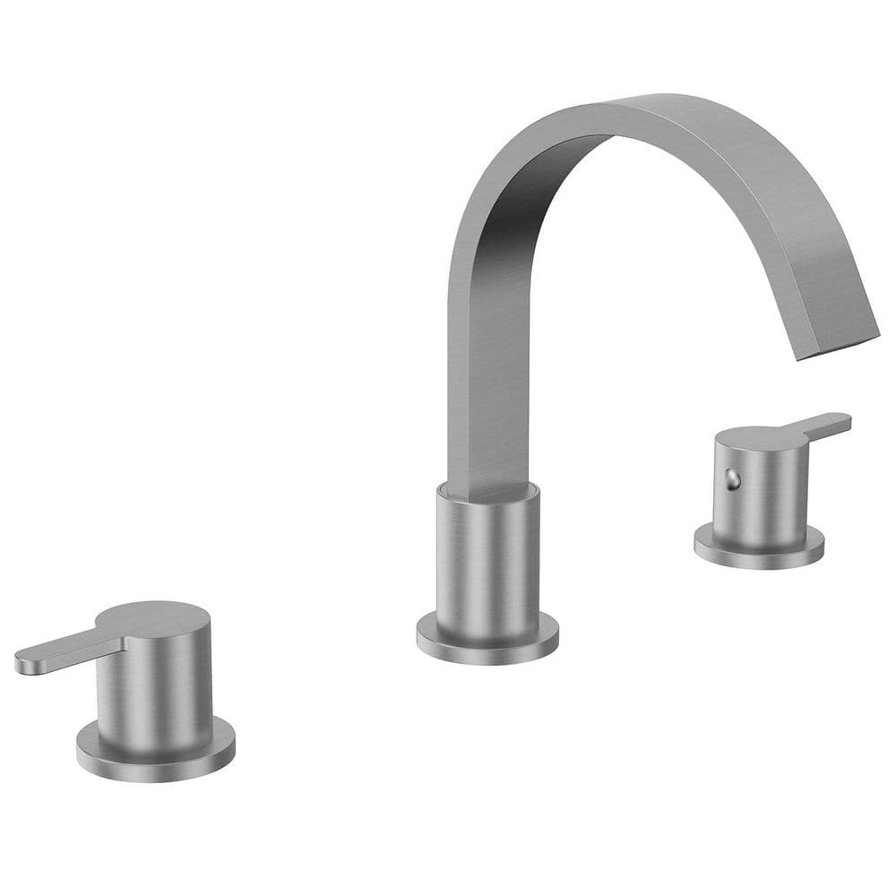 Waterfall 3-Hole 8 in. Widespread 2-Handle Bathroom Faucet with Towel Rack Set and Pop-Up Drain in Chrome price history on PriceWatchPro