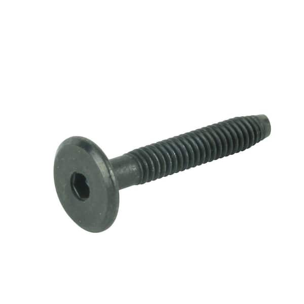 Everbilt 1/4 in.-20 tpi x 60 mm Narrow Black Connecting Bolt (4-Pack)