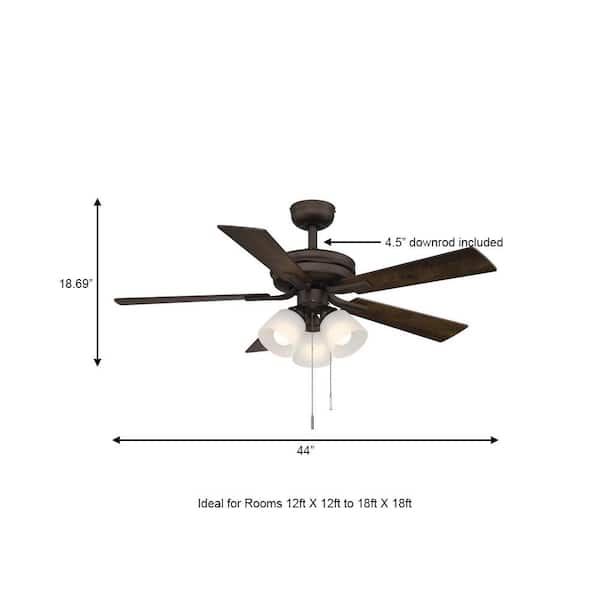 Hampton Bay AG524-ORB Glendale LED Rubbed Bronze Ceiling Fan REPLACEMENT 3 PACK 