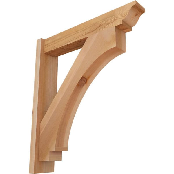 Ekena Millwork 6 in. x 30 in. x 26 in. Western Red Cedar Imperial Traditional Smooth Outlooker