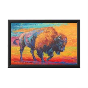 "Spirit Of The Prairie" by Marion Rose Framed with LED Light Animal Wall Art 16 in. x 24 in.