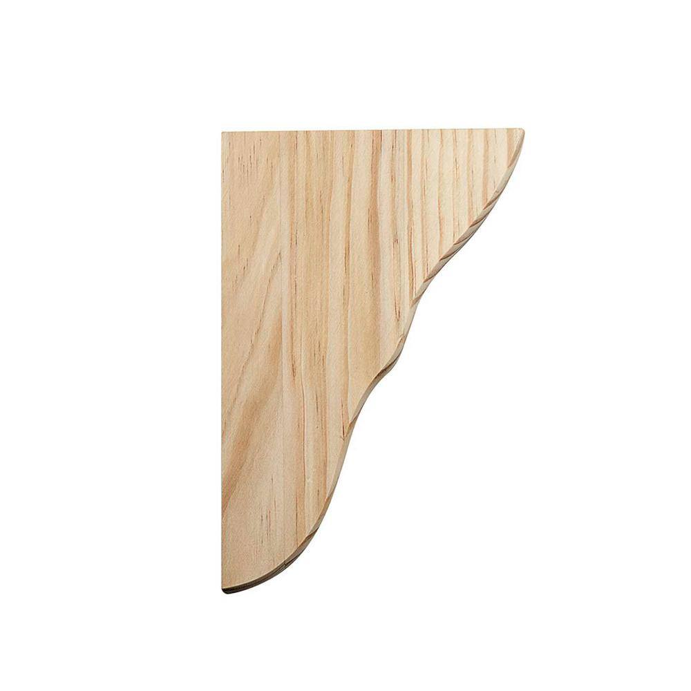 Satin Finish Pine Wall Mount Bracket 5 in.