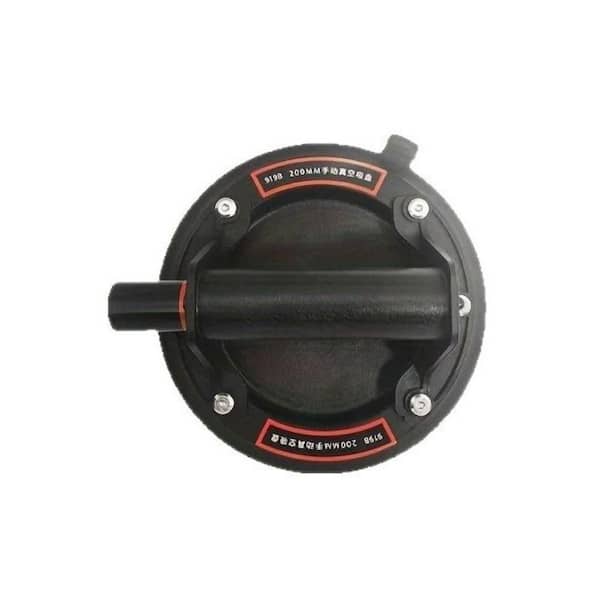8in. Heavy Duty Black Suction Cup with 440 lb. Lifting Capacity