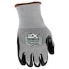 GRX Large Cut Resistant Gray Breathable Nitrile Work Gloves