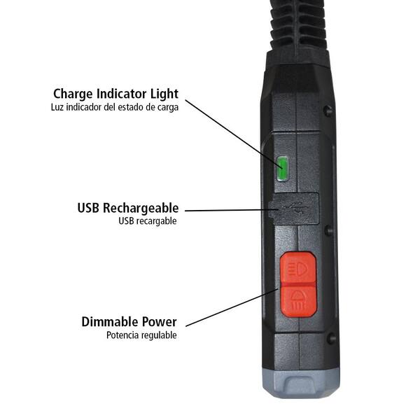 Husky - 400 Lumens Rechargeable Flex Work Light