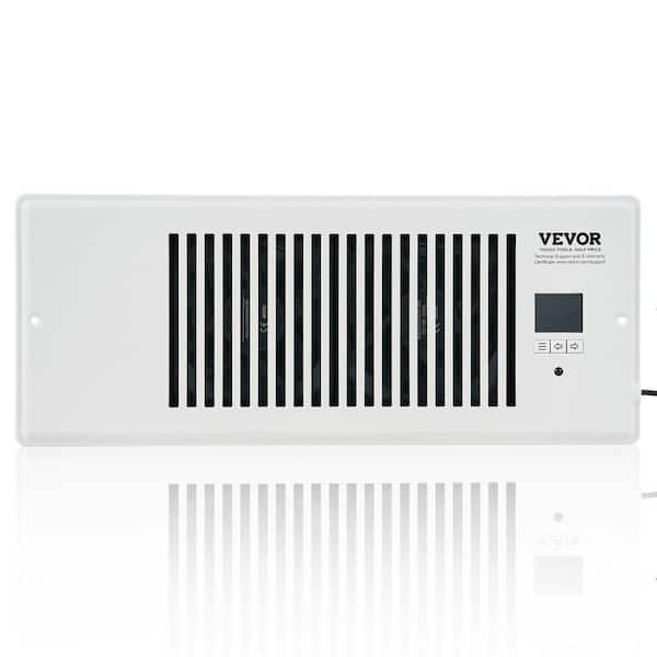 4 ft.x12ft. Register Booster Fan: Quiet, Remote/Thermostat-Controlled, Adjustable Speed in White