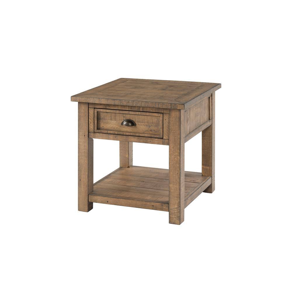 Reclaimed Natural 24 in. H Monterey End Table - thumbnail 2