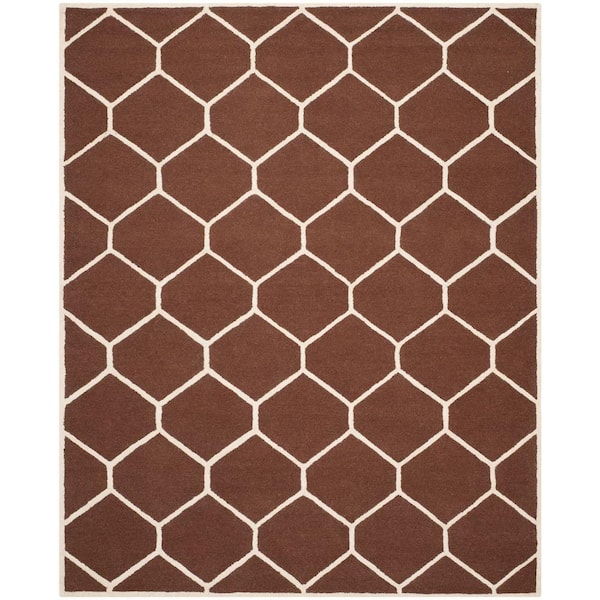 SAFAVIEH Cambridge Dark Brown/Ivory 5 ft. x 8 ft. Area Rug
