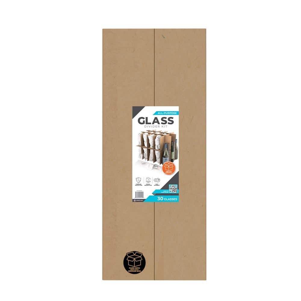 Beige Cardboard Glass Divider Kit for Kitchen and Garage