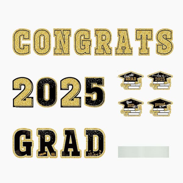 20-Piece Graduation Yard Sign Set for Class of 2025 with Stakes