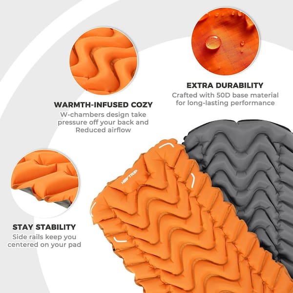 Single Ultralight Sleeping Pad with Detachable Pillowcase, Fast