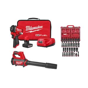 Milwaukee M12 FUEL 12V Lithium-Ion Brushless Cordless Stubby 3/8