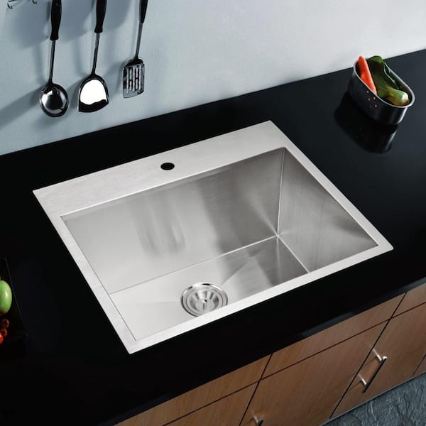 Lippert 25in x 17in Single Bowl Sink - White