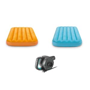 Inflatable Air Bed Mattress with Bag (2-Pack)120 Volt Electric Air Pump