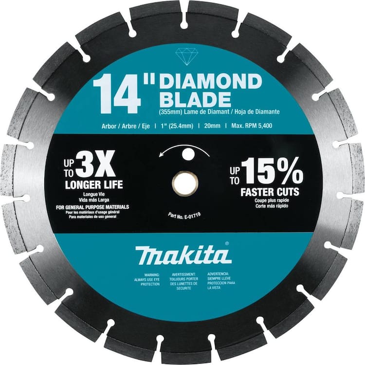Makita 14 in. Diamond Blade, Segmented, General Purpose