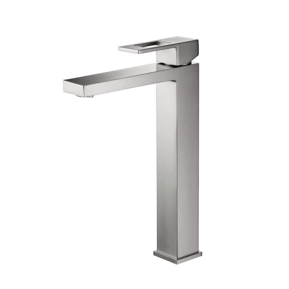 Single Handle Lever Handle Single Hole Bathroom Sink Faucet with Supply Lines and Adjustable Flow Rate in Brushed Nickel price history on PriceWatchPro