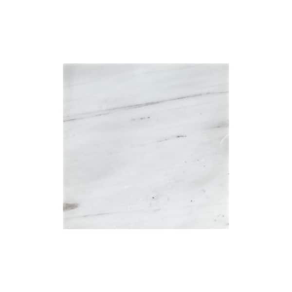 Greecian White 18 in. x 18 in. Polished Marble Floor and Wall Tile (11.25 sq. ft./Case)