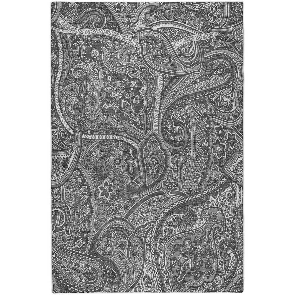 Dream Shag Premium Machine Washable Abstract ADS623 Gray 5 ft. x 7 ft. 6 in. Area Rug price history on PriceWatchPro