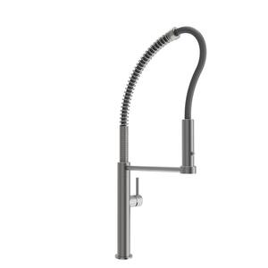 Baveno Pro Single Handle Pull Down Sprayer Kitchen Faucet in Stainless Steel
