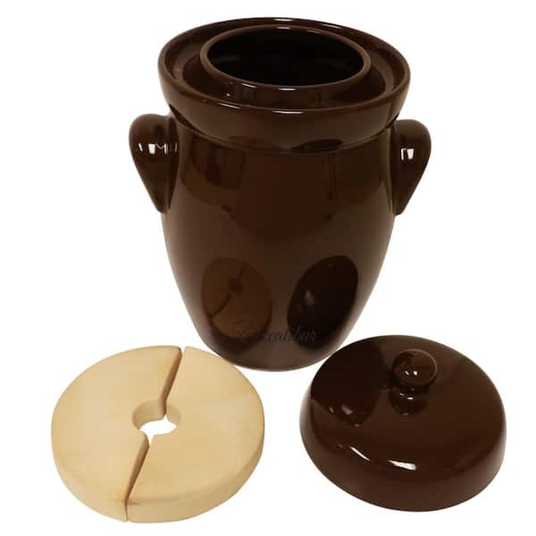 Excalibur 5 l Ceramic Fermentation Pot with Weighting Stones