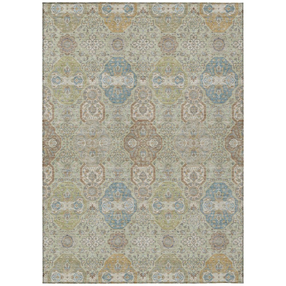 Chantille Machine Washable Indoor/Outdoor Abstract ACN2484 Sage 3 ft. x 4 ft. Area Rug price history on PriceWatchPro