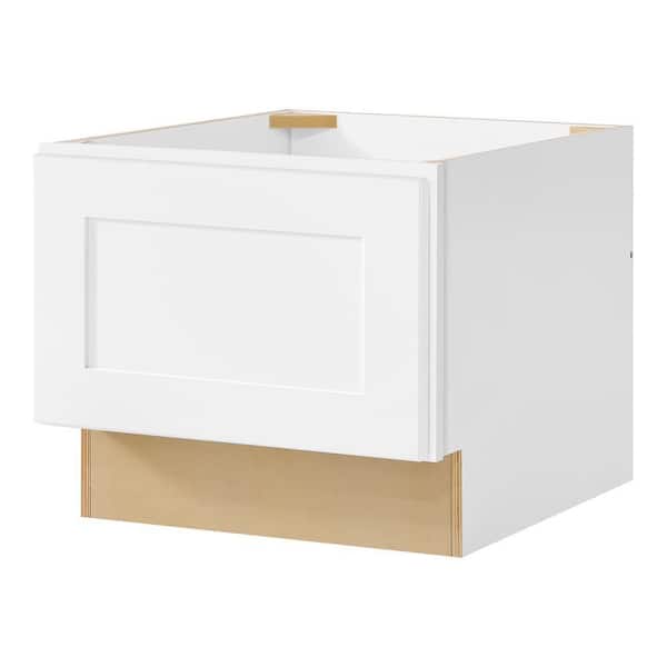 Avondale 18 in. W x 16.5 in. H x 24 in. D Ready To Assemble Plywood Shaker Bench Base in Alpine White