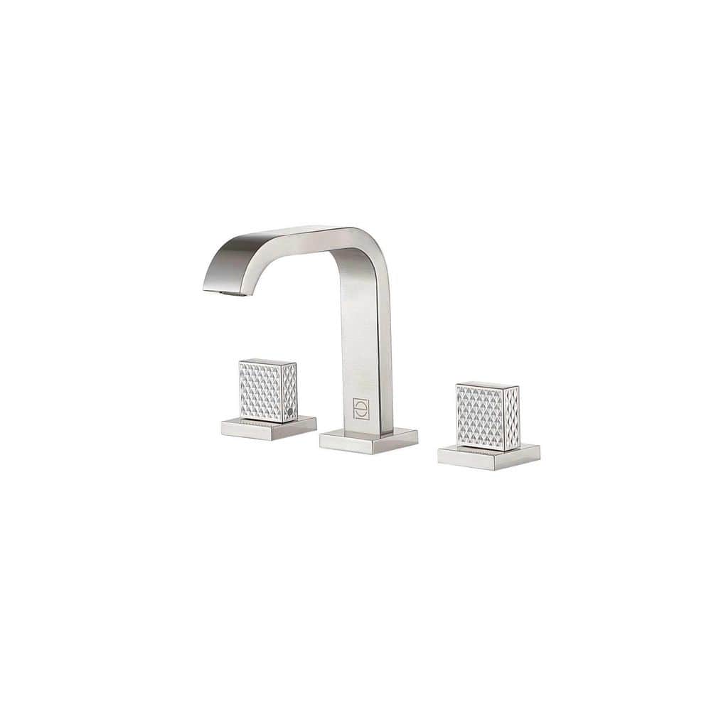 8 in. Widespread Double-Handle Bathroom Sink Faucet in Brushed Nickel price history on PriceWatchPro