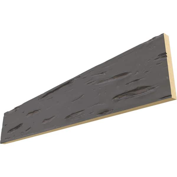 Ekena Millwork Endura Thane 1 in. H x 8 in. W x 6 ft. L Pecky Cypress Slate Faux Wood Beam Plank