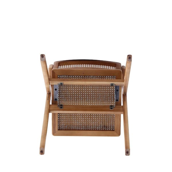 Manhattan Comfort Lambinet Nature Cane Folding Dining Side