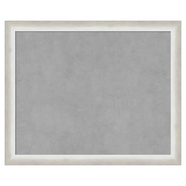 Amanti Art 2-Tone Silver 22 in. x 18 in. Framed Magnetic Board