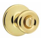 Tylo Polished Brass Bed/Bath Door Knob with Lock
