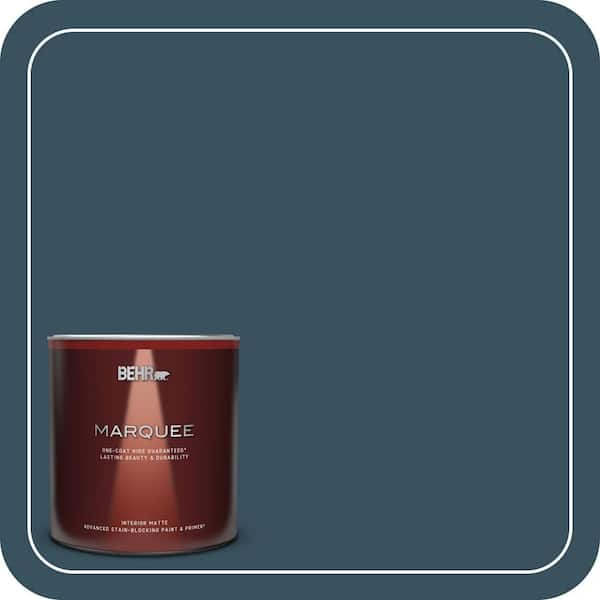 BEHR MARQUEE 1 qt. #PPU13-20 Restless Sea Matte Interior Paint & Primer