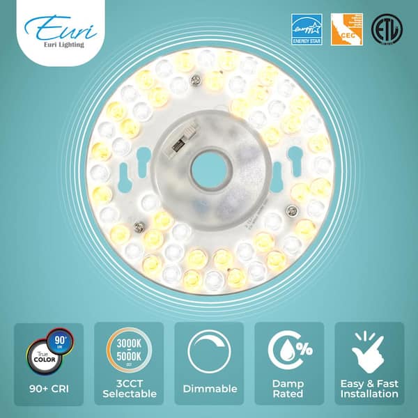 Euri Lighting 50 Watt Replacement LED 5 in. Retrofit Light Engine