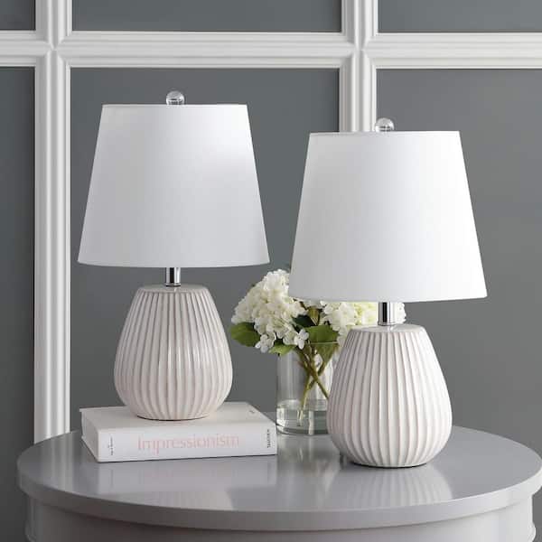 Kole 21 in. White Table Lamp