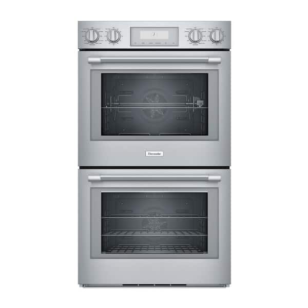 Thermador Professional Series 30 in. Double Electric Wall Oven with Convection Self Cleaning in Stainless Steel