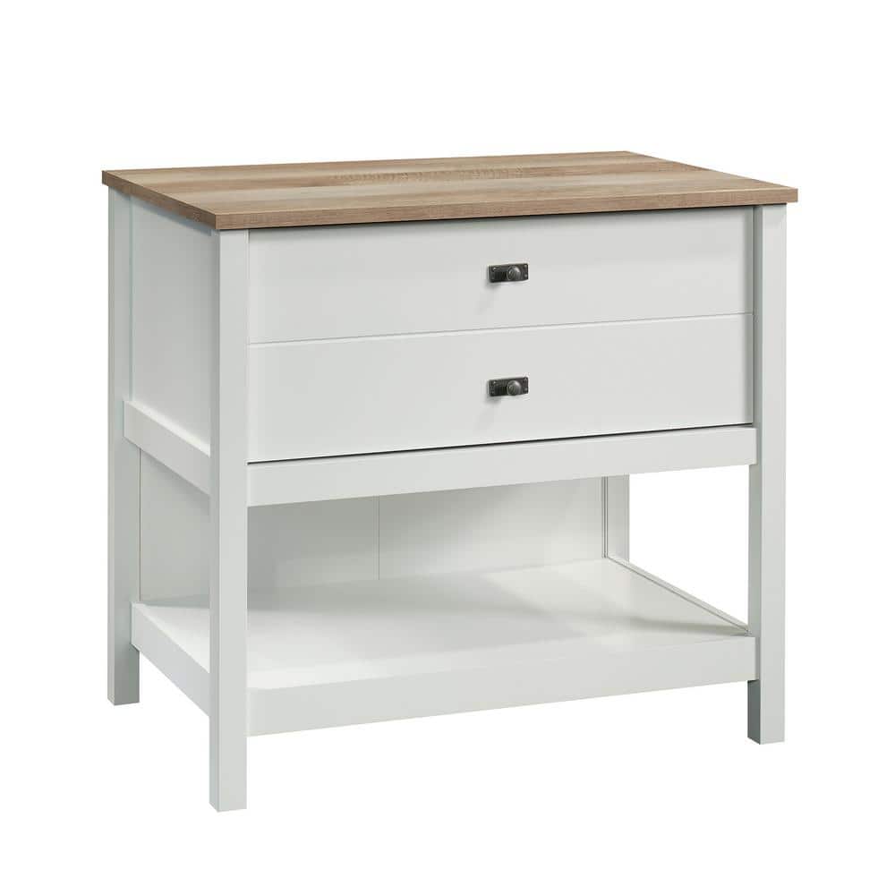 Cottage Road Soft White Decorative Lateral File Cabinet with 1-Drawer