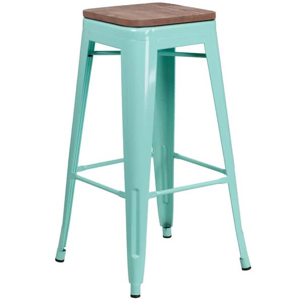 Carnegy Avenue 30 in. Mint Green Bar Stool