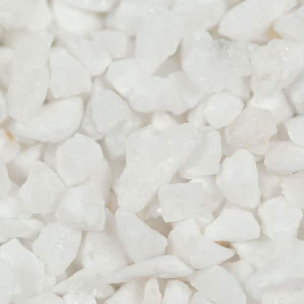 0.5 cu. ft. Alpine White 0.25 in. to 1.25 in. Pebbles 30 lbs. Bag