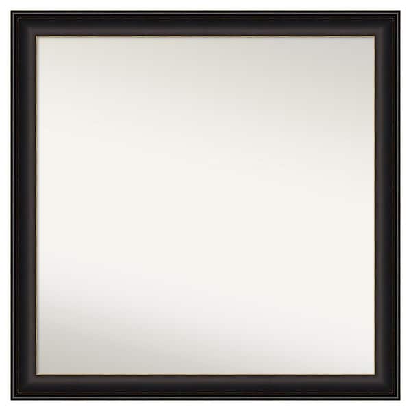 Amanti Art Trio Oil Rubbed Bronze 36.5 in. x 36.5 in. Cusom Non-Beveled Framed Bathroom Vanity Wall Mirror