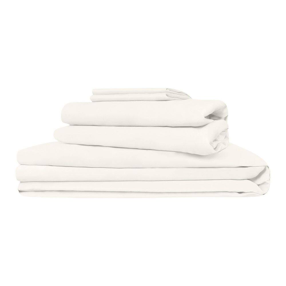 7-Piece 100% Viscose Derived from Bamboo Ivory Sheet Bundle Set Queen, Soft, Breathable and Moisture-Wicking price history on PriceWatchPro