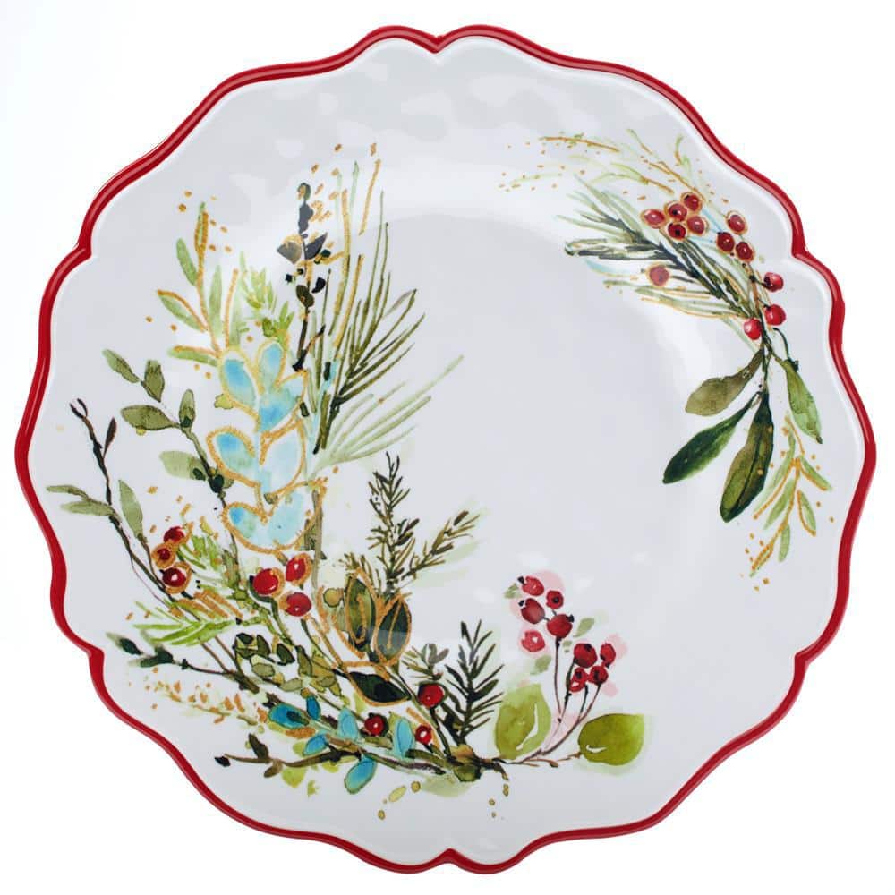 Christmas Gatherings Melamine Round and Oval Platter Set
