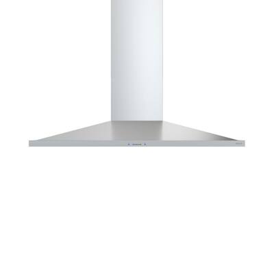 Anzio 36 in. 600 CFM Convertible Island Mount Range Hood with LED Light in Stainless Steel